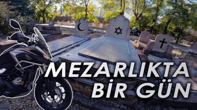 Motosiklet ile mezarlıkta bir gün | Cebeci Asri mezarlığı | Kolaçan Ankara'yı geziyorum