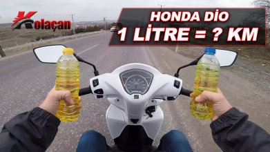 1 Litre benzin ile kaç km gidilir? | Honda Dio motosiklet test ettim
