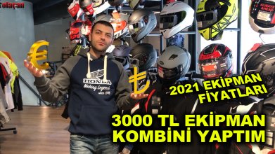 2021 Motosiklet ekipmanları fiyatları | 3000 TL ekipman Kombini yaptım