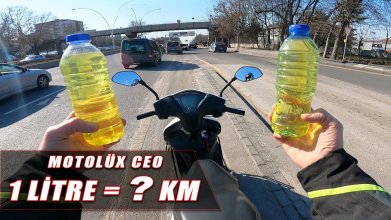 1 Litre benzin ile kaç km gidilir? | Motolüx Ceo 110 Motosiklet test ettim