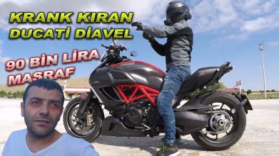 Krank Kıran Ducati Diavel | Motor Bozuldu yolda kaldık | Motosiklet İnceleme