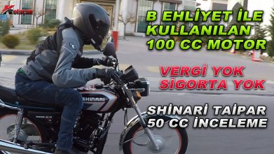 Shinari taipar 50 cc Motosiklet İnceleme | Kolaçan